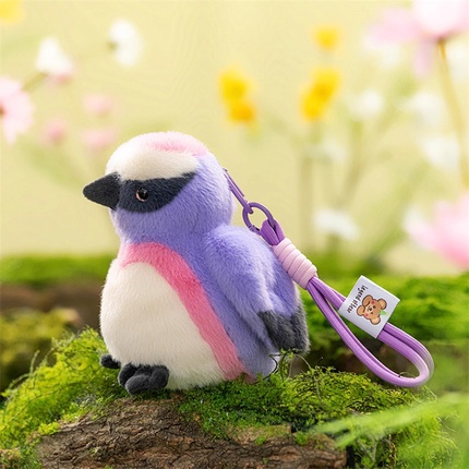 Cute Bird Plush Keychain Soft Stuffed Animal Keyring Mini Plush Toy Gift Wholesale OEM | 25LH1012