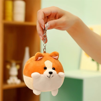Custom Plush Dog Keychain Toy | Cute Stuffed Animal Keychain OEM Supplier | 25LH109