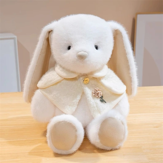 Luxury Bunny Plush Toy with Cape | Soft Rabbit Stuffed Animal OEM Manufacturer | 25LH310