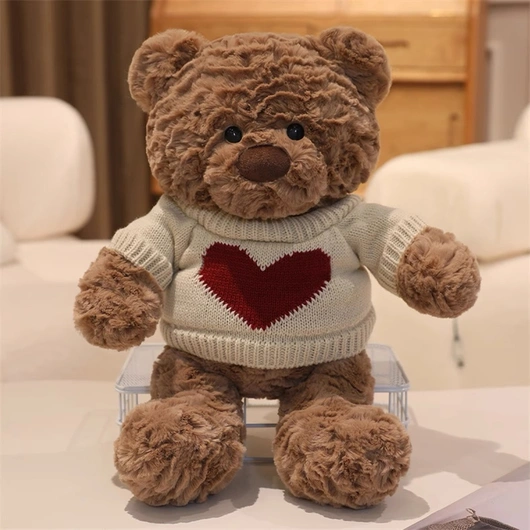Cute Teddy Bear Plush Toy with Sweater Soft Stuffed Bear Doll Gift Plush Toy OEM Custom | 25LH509
