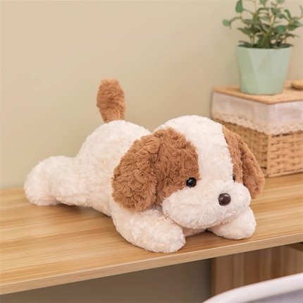 Custom Lying Plush Puppy Toy Manufacturer | Soft Stuffed Dog OEM Supplier | 25LH101