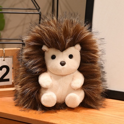 Cute Hedgehog Plush Toy Stuffed Animal | Soft Furry Hedgehog Doll for Kids Gifts & Home Decor | 26LH502