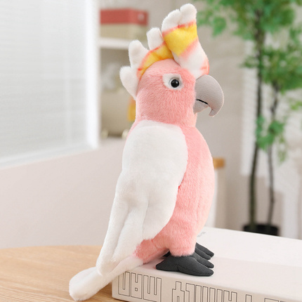Realistic Parrot Plush Toy | Soft Tropical Bird Stuffed Animal Doll for Kids Gifts & Jungle Decor | 26LH505