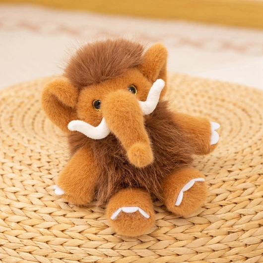 Cute Sitting Mammoth Plush Toy | Soft Woolly Mammoth Stuffed Animal for Kids, Educational Gifts, Prehistoric Animal Collections & Nursery Decor | 26LH604