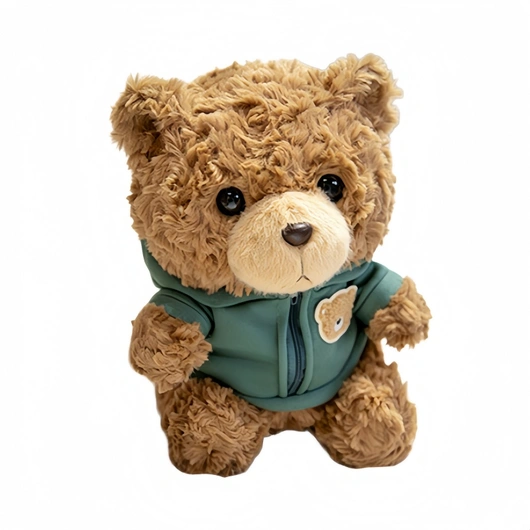 Cute Teddy Bear Plush Toy with Hoodie | Soft Sitting Teddy Bear Stuffed Animal for Kids, Gifts, Nursery Decor & Custom Plush Manufacturing | 26LH606