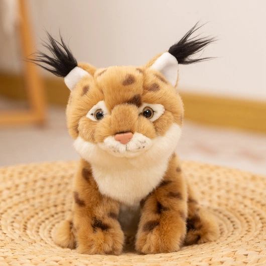 Custom Realistic Lynx Plush Toy Manufacturer | Wild Animal Stuffed Toy OEM Supplier | 26LH701