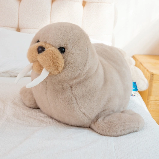 Custom Realistic Walrus Plush Toy Manufacturer | Marine Animal Stuffed Toy OEM Supplier | 26LH702
