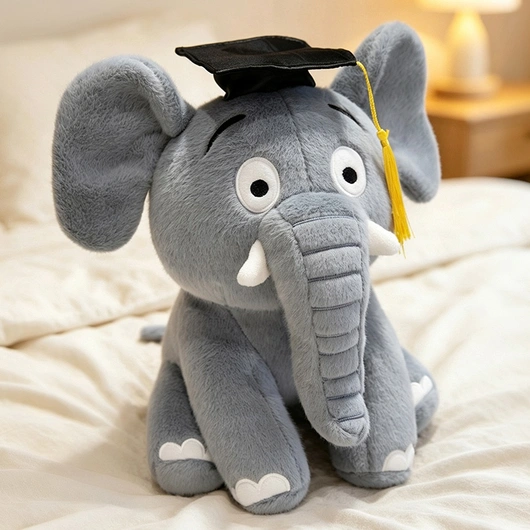 Custom Graduation Elephant Plush Toy Manufacturer | Graduation Stuffed Animal OEM Supplier | 26LH710
