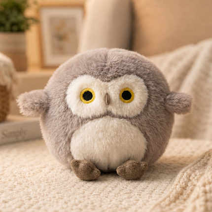 Custom Round Owl Plush Toy Manufacturer | Cute Owl Stuffed Animal OEM Supplier | 26LH802