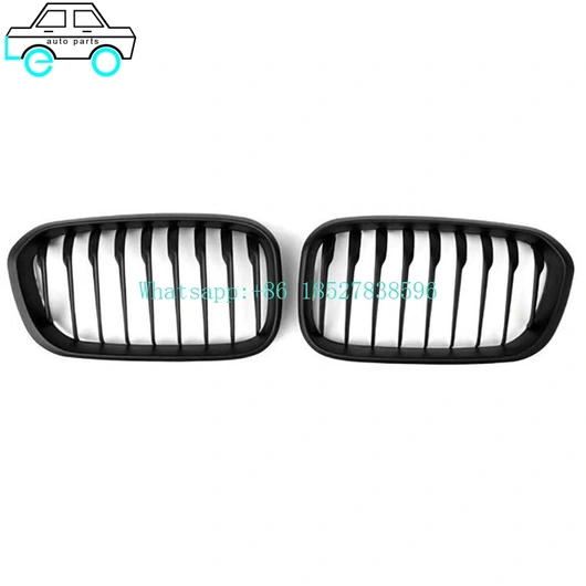 Leo Auto Parts Supply Factory Price Grilles For BMW 1 Series  F20 2012-2014 Single Line Gloss Black/Gloss black