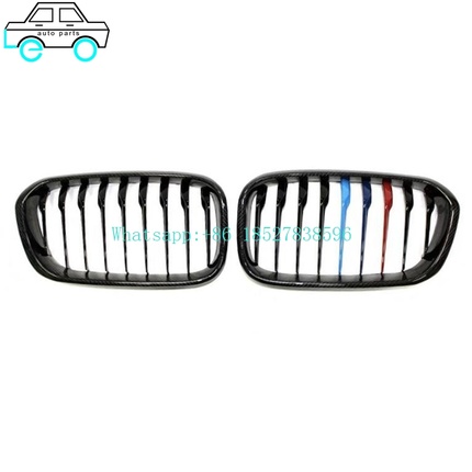 Leo Auto Parts Supply Factory Price Grilles For BMW 1 Series  F20 2012-2014 Single Line tricolor/M colour