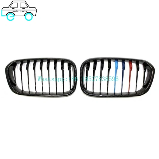 Leo Auto Parts Supply Factory Price Grilles For BMW 1 Series  F20 2012-2014 Single Line tricolor/M colour