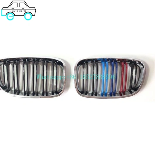 Leo Auto Parts Supply Factory Price Grilles For BMW 1 Series  F20 2012-2014 Double Line Plating tricolor/Chrome M colour