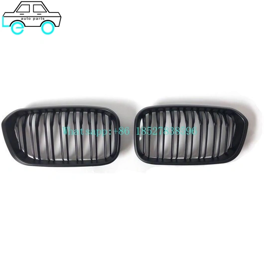 Leo Auto Parts Supply Factory Price Grilles For BMW 1 Series  F20 2015-IN Double Line matt black/Matte black