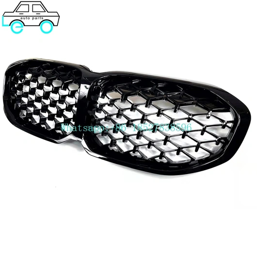 Leo Auto Parts Supply Factory Price Grilles For BMW 1 Series  F40两厢 20+ Gypsophila all black/Diamond