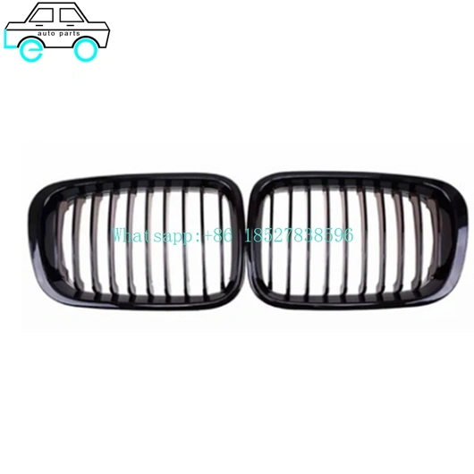 Leo Auto Parts Supply Factory Price Grilles For BMW 3 Sreies E46(four doors） 1998-2001 4 door Single Line gloss black/Gloss black
