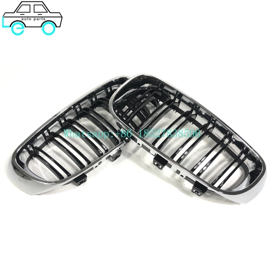 Leo Auto Parts Supply Factory Price Grilles For BMW 3 Sreies GT F34 2012-IN Double Line Plating Gloss Black/Chrome black