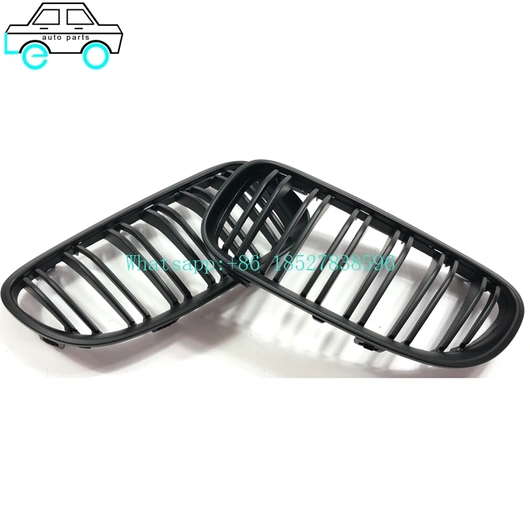 Leo Auto Parts Supply Factory Price Grilles For BMW 3 Sreies E92，E93 2010-2013 Double line matte black/MATTE BLACK