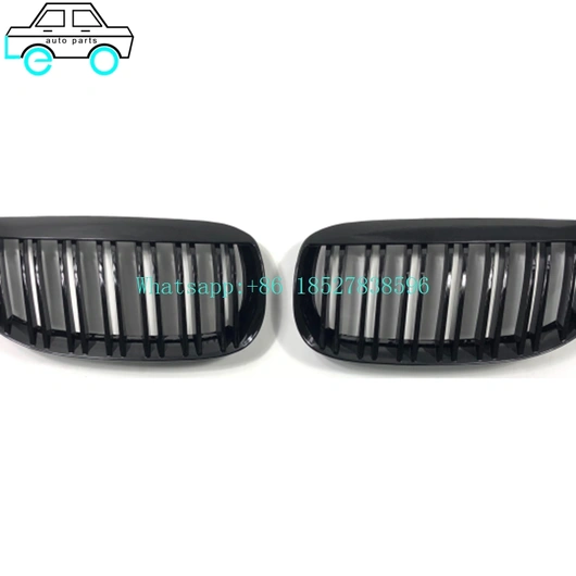 Leo Auto Parts Supply Factory Price Grilles For BMW 6 Series  E63 06-10 Double line Gloss Black/GLOSS BLACK