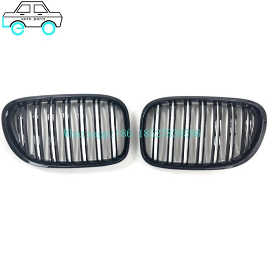 Leo Auto Parts Supply Factory Price Grilles For BMW 7 Series F01 2008-2014 Double line Gloss Black/GLOSS BLACK