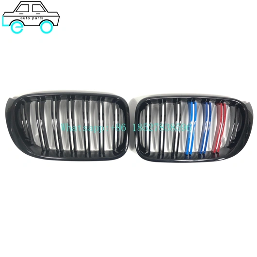 Leo Auto Parts Supply Factory Price Grilles For BMW X3/X4 Series F25 14-18 Double line Gloss Black/GLOSS BLACK