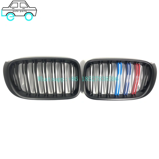 Leo Auto Parts Supply Factory Price Grilles For BMW X3/X4 Series F25 14-18 Double line matte black three colors/MATTE BLACK&THREE COLOR