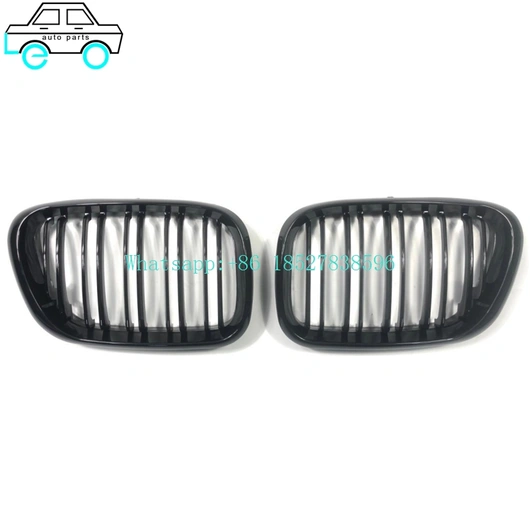 Leo Auto Parts Supply Factory PriceGrilles For BMW X5/X6 Series E53 99-06 Double line Gloss Black/GLOSS BLACK
