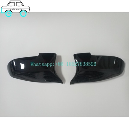 Car Modification Parts Rearview Mirror Cover For BMW F10  2010-2017 GLOSS BLACK/Carbon Fiber Color 