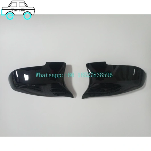 Car Modification Parts Rearview Mirror Cover For BMW F10  2010-2017 GLOSS BLACK/Carbon Fiber Color 