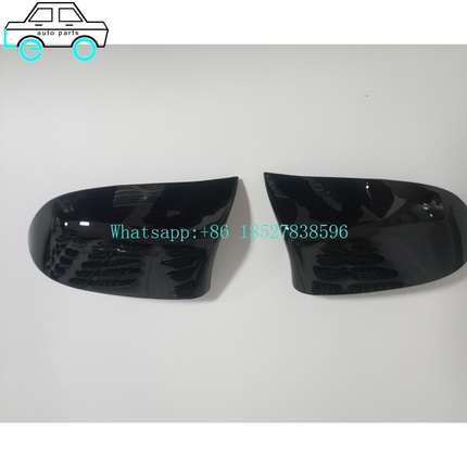Car Modification Parts Rearview Mirror Cover For BMW F15 15-18 GLOSS BLACK/Carbon Fiber Color 