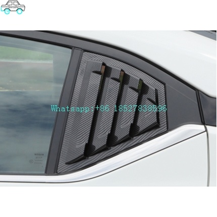 Window Shutter Window Louver For 20-21 Sylphy Window Visor Matt Black/Gloss Black/Carbon Fiber Look 