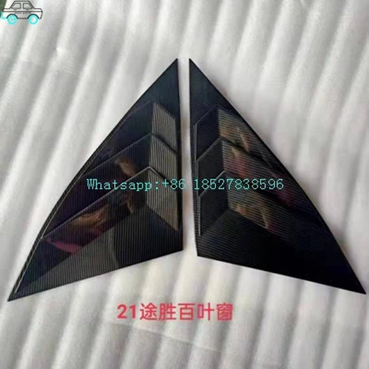 Window Shutter Window Louver For 21 Tucson Window Visor Matt Black/Gloss Black/Carbon Fiber Look 