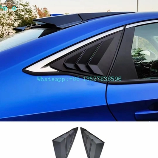 Window Shutter Window Louver For 22 Eleventh Generation Civic Window Visor Matt Black/Gloss Black/Carbon Fiber Look 