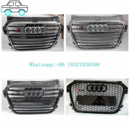 Front Bumper Grilles Middle Grills For Audi 2013-2015 A1 upgrade S1 Grilles 