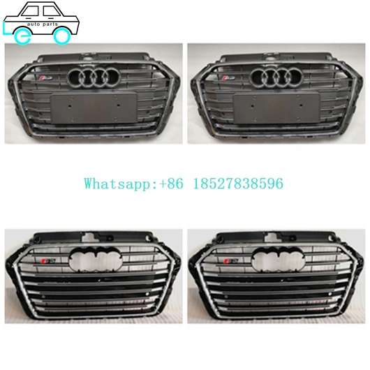 Front Bumper Grilles Middle Grills For Audi 17S3