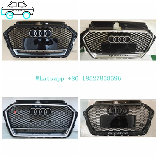 Front Bumper Grilles Middle Grills For Audi RS3(17+)
