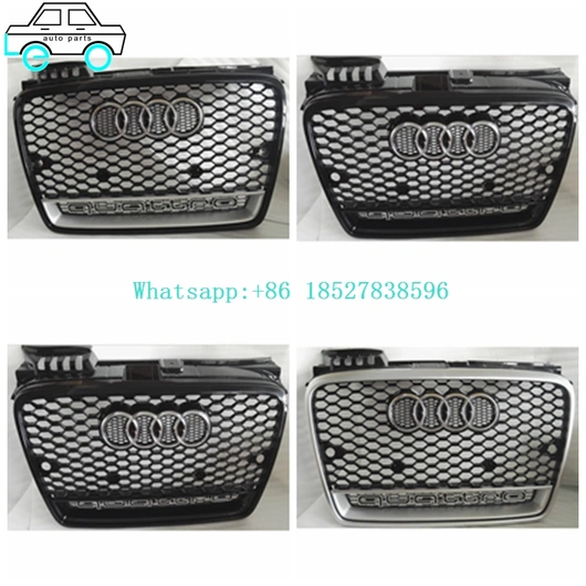 Front Bumper Grilles Middle Grills For Audi A4B7RS4