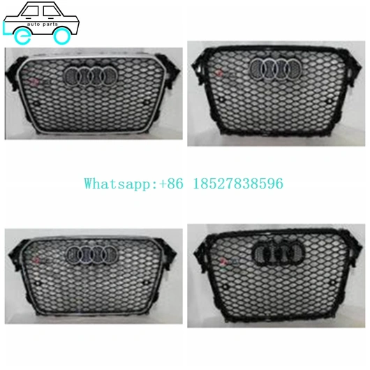 Front Bumper Grilles Middle Grills For Audi A4L to RS4 (2013-15 A4LB9)