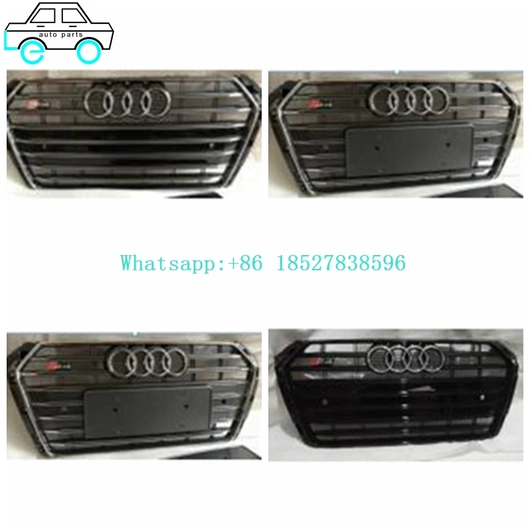 Front Bumper Grilles Middle Grills For Audi 2017-2019 S4