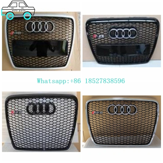 Front Bumper Grilles Middle Grills For Audi C6RS6 (2005-2012)