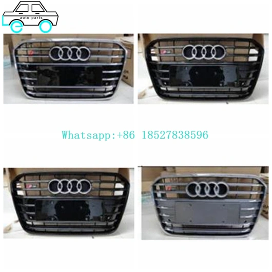Front Bumper Grilles Middle Grills For Audi C7S6 (2013-2015)