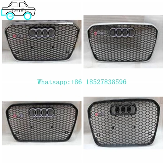 Front Bumper Grilles Middle Grills For Audi C7RS6 (2013-2015)