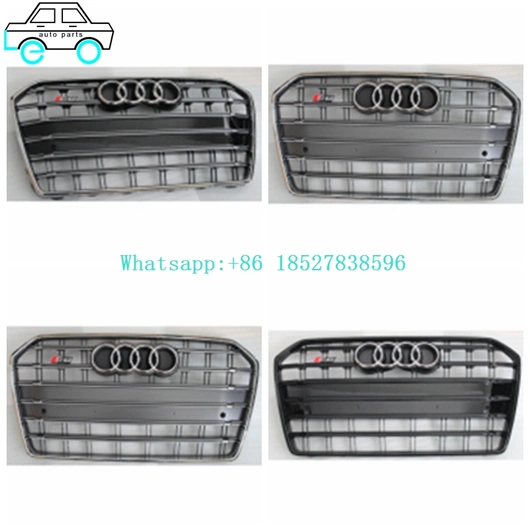 Front Bumper Grilles Middle Grills For Audi 2016 S6