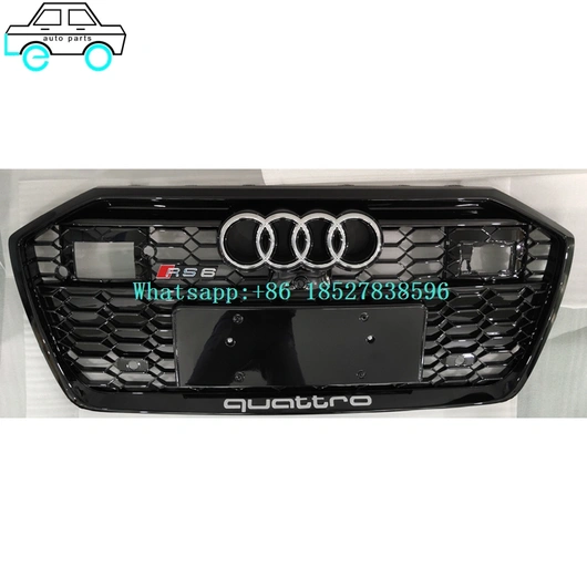 Front Bumper Grilles Middle Grills For Audi 19RS6