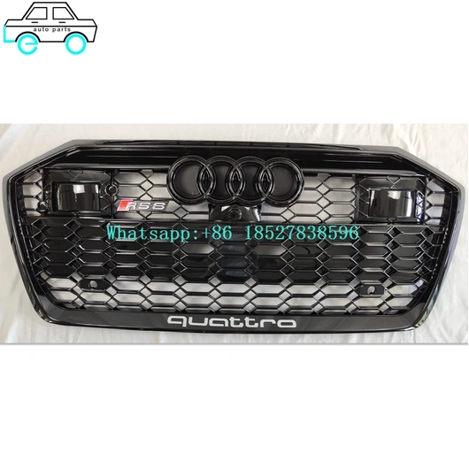 Front Bumper Grilles Middle Grills For Audi 19RS6