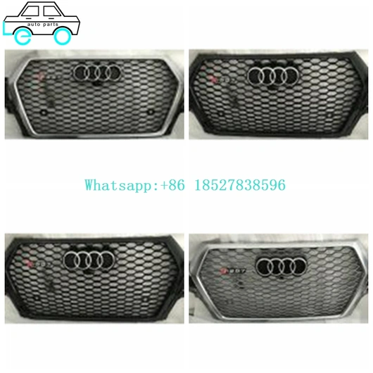 Front Bumper Grilles Middle Grills For Audi 2016 RSQ7