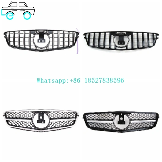 Front Bumper Grilles Grills For Benz C-CLASS 204GTR 2008-2014 BLACK