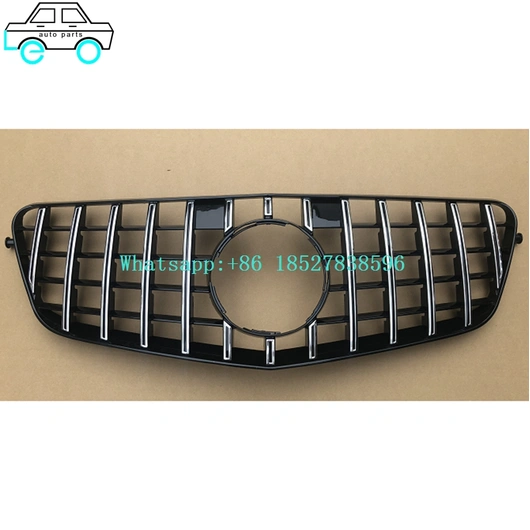 Front Bumper Grilles Grills For Benz E-CLASS W212 GTR OLD 2009-2013 Silver /BLACK