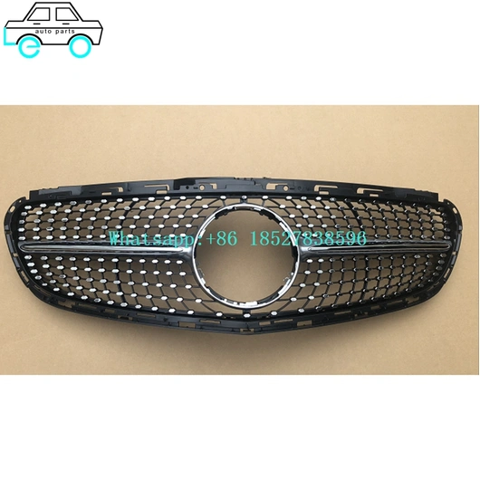 Front Bumper Grilles Grills For Benz E-CLASS W212 DIAMOND NEW 2014-2015 Silver /BLACK