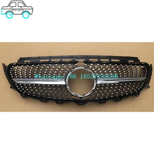 Front Bumper Grilles Grills For Benz E-CLASS W213 DIAMOND 2016-2020 Silver 